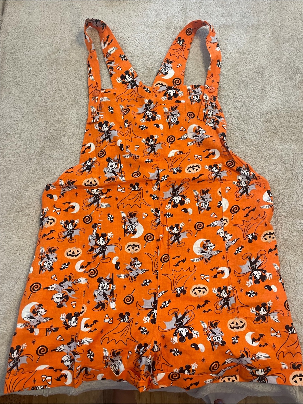 Orange Halloween women’s plus size Overalls Costume